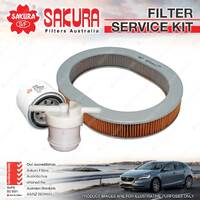 Sakura Oil Air Fuel Filter Service Kit for Ford Laser KC KE KB KC 1.3 1.5 Petrol