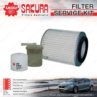 Sakura Oil Air Fuel Filter Service Kit for Suzuki Stockman LT80 LT81 0.8L 77-81