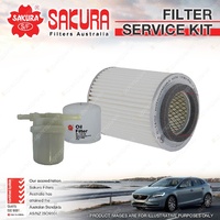 Sakura Oil Air Fuel Filter Service Kit for Suzuki Stockman 1.0L 1981-09/00