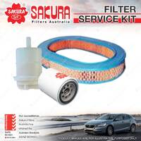 Sakura Oil Air Fuel Filter Service Kit for Mitsubishi Magna TM TN TP TR TS 2.6L