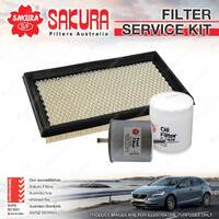 Sakura Oil Air Fuel Filter Service Kit for Nissan Gazelle S12 Pintara R31 2.0L