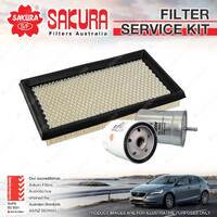 Sakura Oil Air Fuel Filter Service Kit for Holden Astra LD 1.8L Petrol 4Cyl