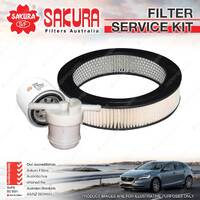 Sakura Oil Air Fuel Filter Service Kit for Ford Laser KC KE 1.6L Petrol 4Cyl