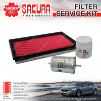 Sakura Oil Air Fuel Filter Service Kit for Holden Commodore VN 3.8L V6 88-91