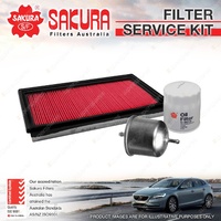 Sakura Oil Air Fuel Filter Service Kit for Holden Berlina Calais VN VP VR VS V6