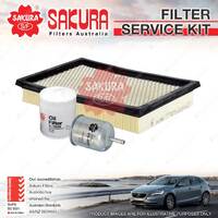 Sakura Oil Air Fuel Filter Service Kit for Nissan Infiniti NG50 4.5L V8 93-97