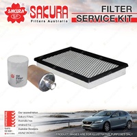 Sakura Oil Air Fuel Filter Service Kit for Ford Falcon EB ED 3.9 4.0 Petrol 6Cyl