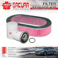 Sakura Oil Air Fuel Filter Service Kit for Nissan Patrol GU 4.2L D 05/98-2003