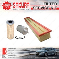 Sakura Oil Air Fuel Filter Service Kit for Mercedes Benz C180 CL203 W203 2.0L