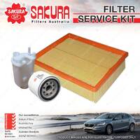 Sakura Oil Air Fuel Filter Service Kit for Hyundai Sonata NF 2.4L 07/05-04/10