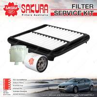 Sakura Oil Air Fuel Filter Service Kit for Toyota Prius NHW11 1.5L 10/01-10/03