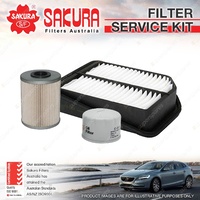 Sakura Oil Air Fuel Filter Service Kit for Suzuki Grand Vitara JB 1.9 To Chassis