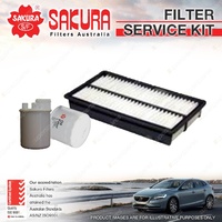 Sakura Oil Air Fuel Filter Service Kit for Kia Carnival Van VQ 2.7L V6 06-11