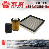 Sakura Oil Air Fuel Filter Service Kit for Chrysler 300C LE 3.0L V6 CRD 06-12