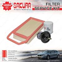 Sakura Oil Air Fuel Filter Service Kit for Peugeot 407 ST 2.2L 09/04-08/09