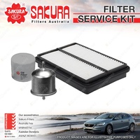 Sakura Oil Air Fuel Filter Service Kit for Great Wall V240 Wingle 5 2.4L Petrol