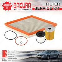 Sakura Oil Air Fuel Filter Service Kit for Holden Cruze JG 2.0L CDi 06/09-02/11