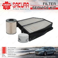 Sakura Oil Air Fuel Filter Service Kit for Suzuki Grand Vitara JB 1.9 DDiS 05-on