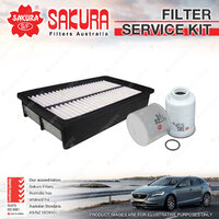 Sakura Oil Air Fuel Filter Service Kit for Mazda CX-7 ER 2.2L TD 10/09-01/12