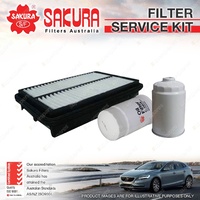 Sakura Oil Air Fuel Filter Service Kit for Hyundai Grandeur TG 2.2 Sonata NF 2.0