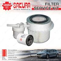 Sakura Oil Air Fuel Filter Service Kit for Ford Econovan JG JH 2.0L 02/97-2003