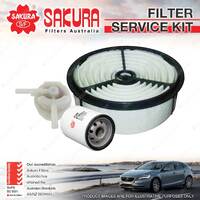 Sakura Oil Air Fuel Filter Service Kit for Toyota TownAce YR39 2.0L 04/92-01/97