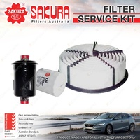 Sakura Oil Air Fuel Filter Service Kit for Toyota 4 Runner Hilux VZN130 3.0L V6