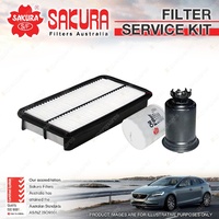 Sakura Oil Air Fuel Filter Service Kit for Toyota Camry VZV20 VZV21 2.5 V6 88-93