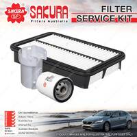 Sakura Oil Air Fuel Filter Service Kit for Toyota Celica ZZT231 1.8L 11/99-03/06