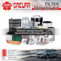 Sakura Oil Air Fuel Filter Service Kit for Mazda 121 DB 1.3L 12/90-08/97