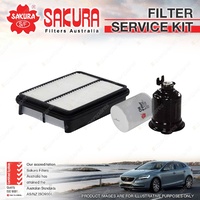 Sakura Oil Air Fuel Filter Service Kit for Toyota Spacia SR40 SR43 TownAce KR42R