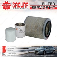 Sakura Oil Air Fuel Filter Service Kit for Ford Trader 409 509 811 3.5 4.0 4.6