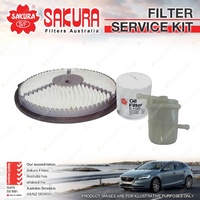 Sakura Oil Air Fuel Filter Service Kit for Suzuki Swift SF413 Swift Cino Petrol