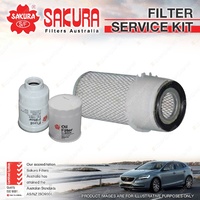 Sakura Oil Air Fuel Filter Service Kit for Mitsubishi Express Van SH SJ 2.5L D