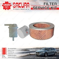 Sakura Oil Air Fuel Filter Service Kit for Mitsubishi Pajero NE NF NG NH 2.6L 