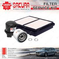 Sakura Oil Air Fuel Filter Service Kit for Honda Civic EG EH CRX EG 1.6 Petrol