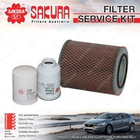 Sakura Oil Air Fuel Filter Service Kit for Isuzu MU 3.1L TD 09/93-05/98