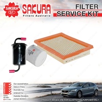 Sakura Oil Air Fuel Filter Service Kit for Ford Festiva WB WD 1.3 1.5 Petrol