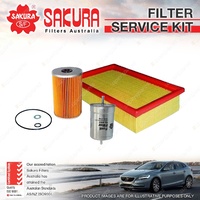 Sakura Oil Air Fuel Filter Service Kit for BMW 535i E34 730i 735i E32 Petrol