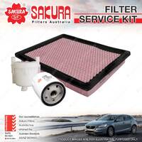 Sakura Oil Air Fuel Filter Service Kit for Holden Crewman One Tonner VY VYII 3.8