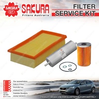 Sakura Oil Air Fuel Filter Service Kit for BMW 318is E36 1.8L 04/92-05/96