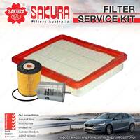 Sakura Oil Air Fuel Filter Service Kit for Volkswagen Golf VR6 2.8L V6 94-98