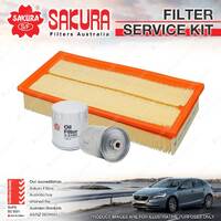 Sakura Oil Air Fuel Filter Service Kit for Volvo 440 GL GLT 2.0L 1993-1996