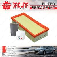 Sakura Oil Air Fuel Filter Service Kit for Landrover Freelander L314 2.0L 98-00