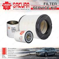 Sakura Oil Air Fuel Filter Service Kit for Hino Dutro XZU410R XZU420R XZU430R