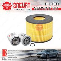 Sakura Oil Air Fuel Filter Service Kit for Toyota Dyna BU142R BU212R BU222R 4.1L