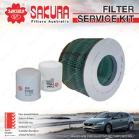 Sakura Oil Air Fuel Filter Service Kit for Toyota Coaster Bus Dyna HB30 HU40 50