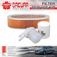 Sakura Oil Air Fuel Filter Service Kit for Nissan Cabstar F22 H40 PF22 2.0L 2.2L