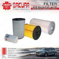 Sakura Oil Air Fuel Filter Service Kit for Nissan UD MKB35A MK5 PKC37A PK9 PK10