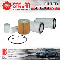 Sakura Oil Air Fuel Filter Service Kit for Isuzu FRR33 FSR FSS FTR33 FTS33 FVR33